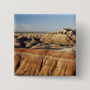 South Dakota, Badlands National Park, Badlands 2 Inch Square Button