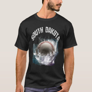 South Dakota Baseball Retro T-Shirt