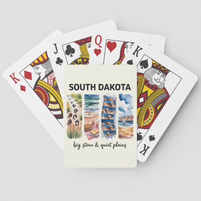 South Dakota Big Stone & Quiet Plains Playing Card (Back)