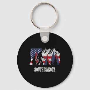 South Dakota Bigfoot Hiking Keychain