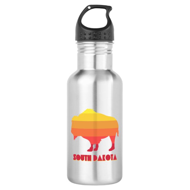 South Dakota Bison 532 Ml Water Bottle (Front)