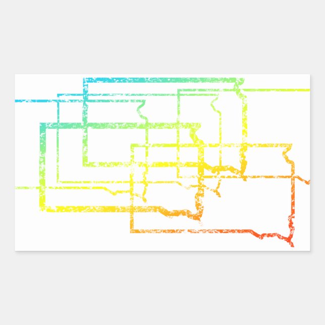 south dakota chill blur sticker (Front)
