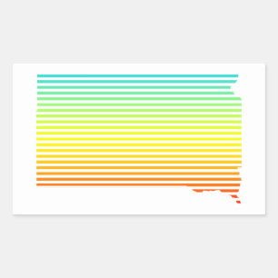 south dakota chill fade sticker
