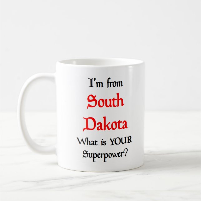 south dakota coffee mug (Left)