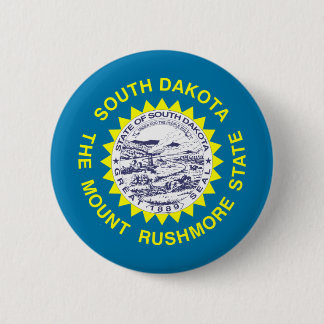 South Dakota Flag 2 Inch Round Button