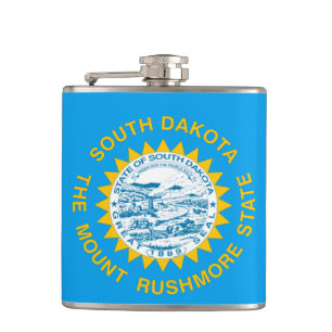 South Dakota flag Hip Flask
