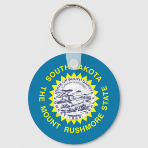 South Dakota Flag Keychain