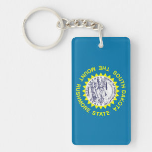 South Dakota flag Keychain
