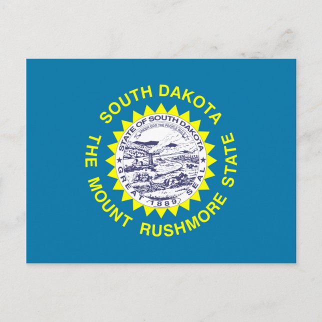 South Dakota Flag Postcard (Front)