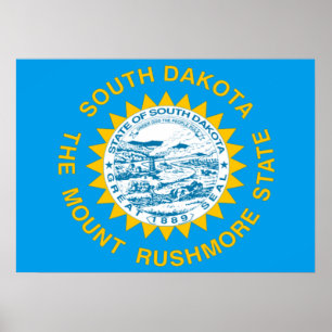 South Dakota flag Poster