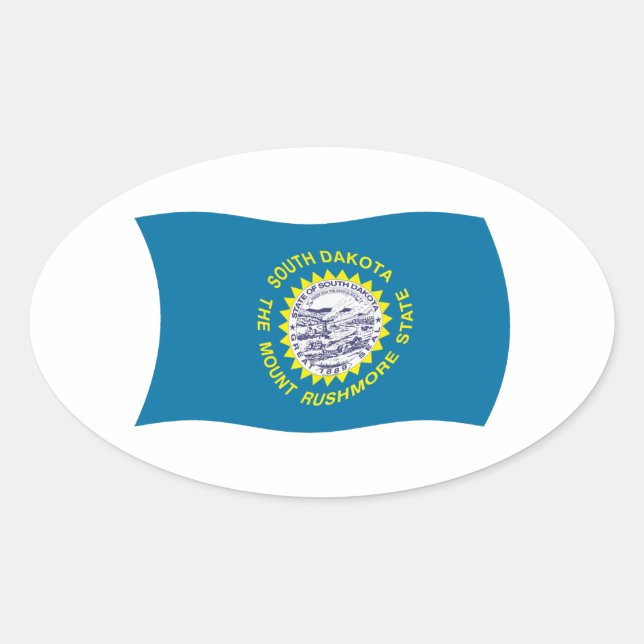 South Dakota Flag Sticker (Front)