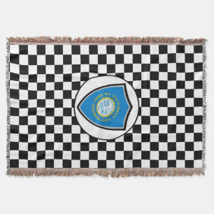 South Dakota flag Throw Blanket