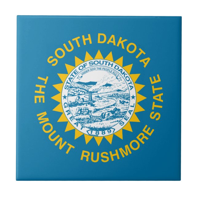 South Dakota Flag Tile (Front)