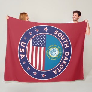 South Dakota Fleece Blanket
