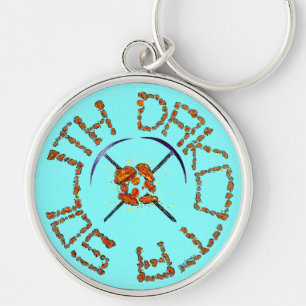 South Dakota Gold Panning Keychain