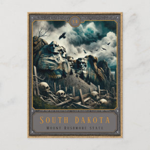 South Dakota Gothic Art Postcard