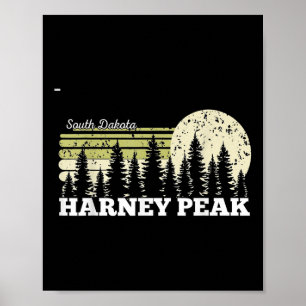 South Dakota Hiking Harney Peak Trees Nature Fores Poster