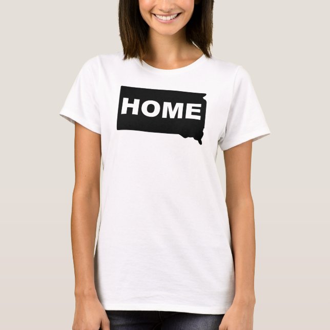 South Dakota Home Away From State T-Shirt Tees (Front)