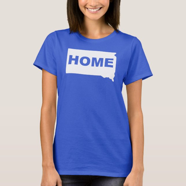 South Dakota Home Away From State T-Shirt Tees (Front)