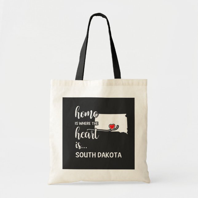 South Dakota home is where the heart is Tote Bag (Front)