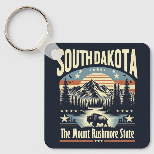 South Dakota Keychain (Front)