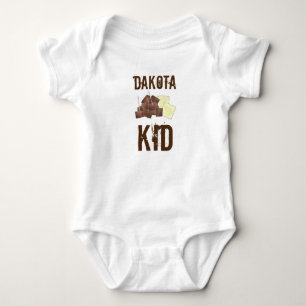 South Dakota Kid Chislic Cubed Meat Crackers Food Baby Bodysuit