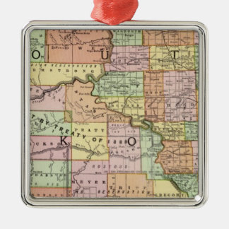 South Dakota Metal Ornament