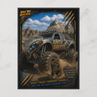 South Dakota Monster Truck Off Road Art