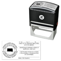 South Dakota Notary Public Acknowledgement Stamp