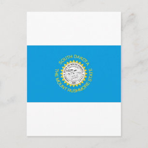 South Dakota Official State Flag Postcard