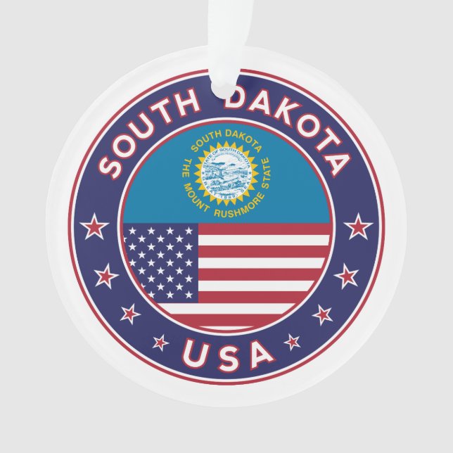 South Dakota Ornament (Front)