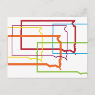 south dakota pride blur postcard