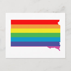 south dakota rainbow postcard