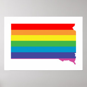 south dakota rainbow poster