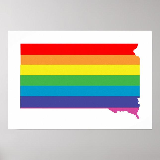 south dakota rainbow poster (Front)