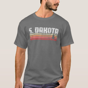 South Dakota Retro Style Vintage 70S 80S 90S Gift T-Shirt