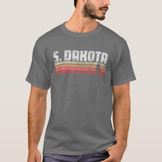 South Dakota Retro Style Vintage 70S 80S 90S Gift T-Shirt