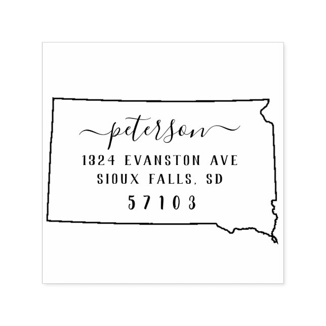 South Dakota Return Address Stamp Self-Inking (Design)
