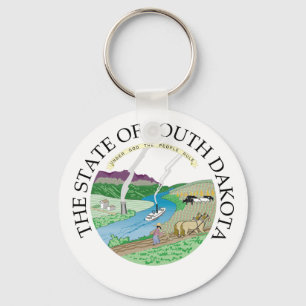 South Dakota sign Keychain