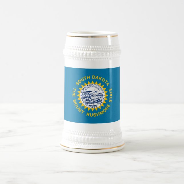 South Dakota State Flag Beer Stein (Center)