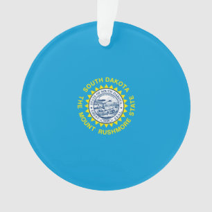 South Dakota State Flag Design Decor Ornament