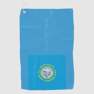 South Dakota State Flag Design Your Text on a  Golf Towel