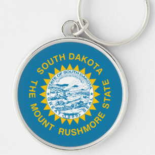South Dakota State Flag Keychain