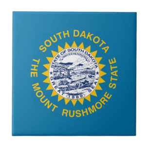 South Dakota State Flag Tile