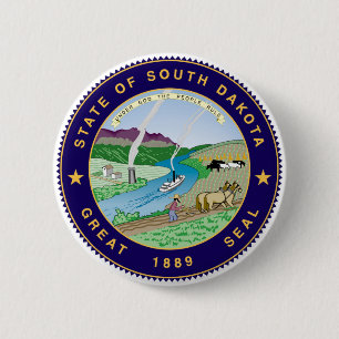 south dakota state flag united america republic sy 2 inch round button