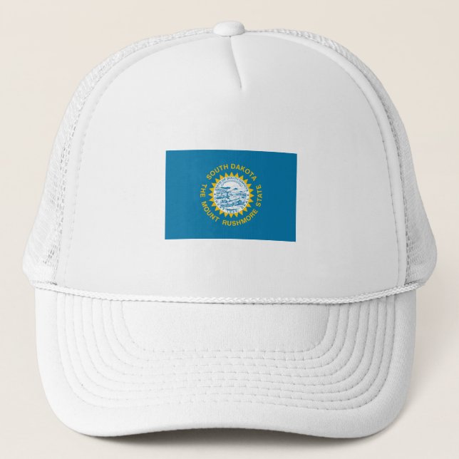 South Dakota State Flag USA Trucker Hat (Front)
