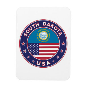 South Dakota sticker, phone case, tote bag Magnet