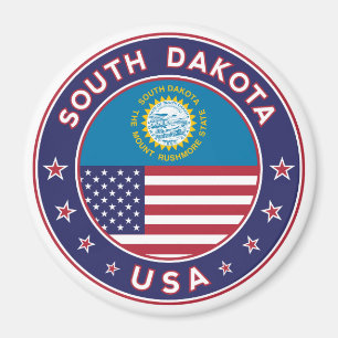 South Dakota sticker, phone case, tote bag Magnet