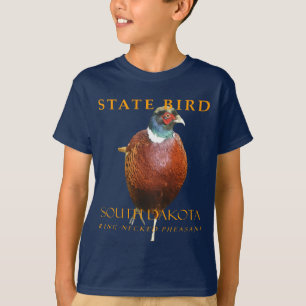 South Dakota Territory Bird The Ring-Necked Pheasa T-Shirt