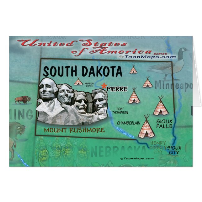 South Dakota USA (Front Horizontal)
